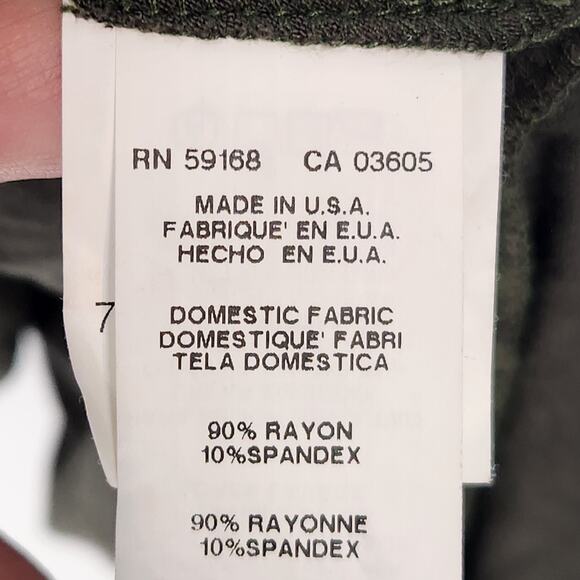 Karen Kane Olive Green Sleeveless Tank Shark Bite Ruffle Midi Dress Women's L - Picture 3 of 8